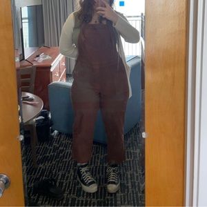 aerie corduroy overalls